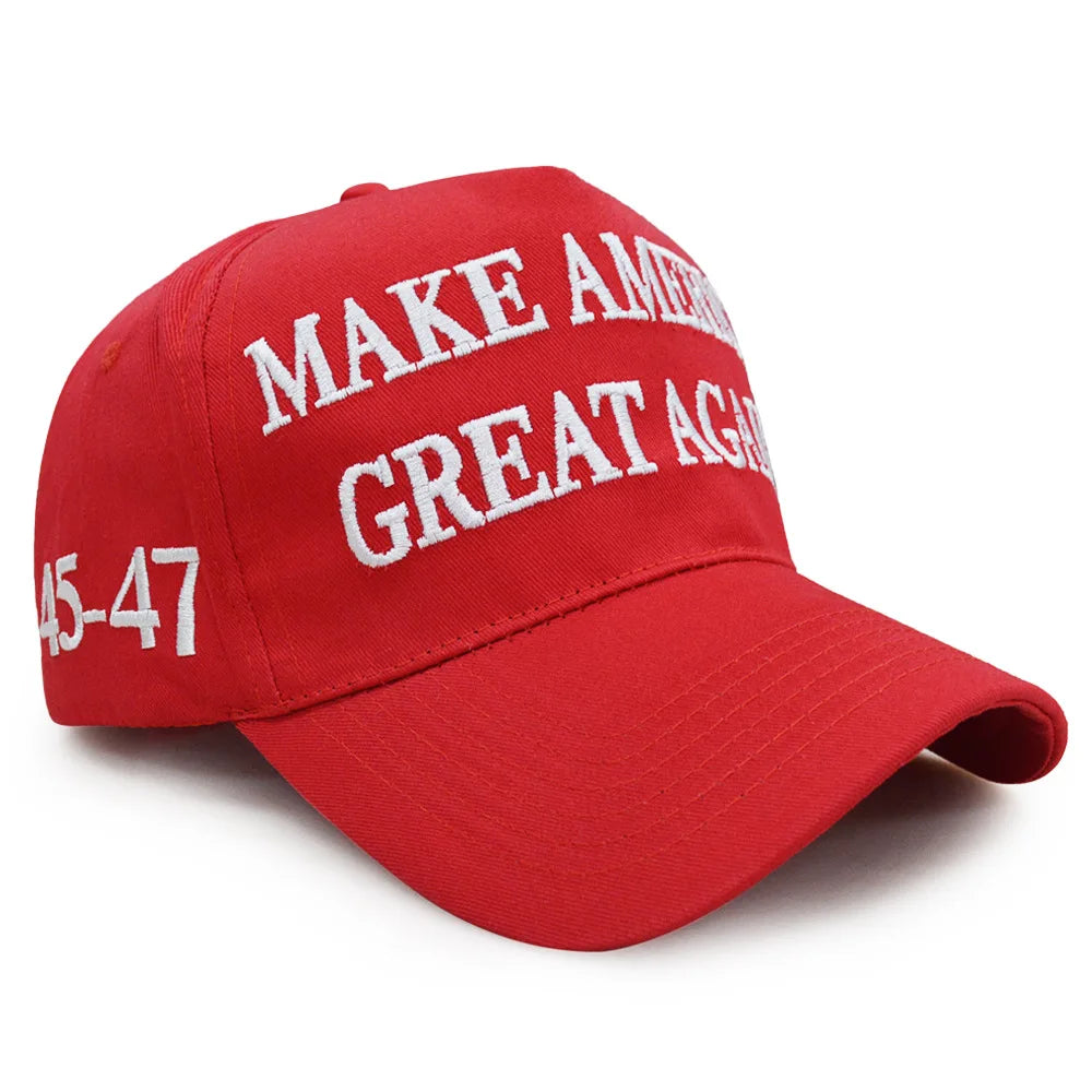 Trump 2024 MAGA Hat, USA Flag